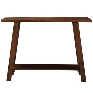 Worldwide Home Furnishings Volsa-console Table - Elegant Mango Wood Design With 2-tier Storage For Home Décor & Organization Walnut Solid Wood 502-118wal