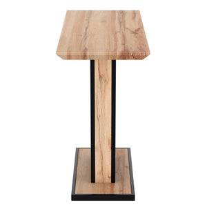 Worldwide Home Furnishings Forna-console Table - Stylish Natural Wood And Black Metal Design For Hallway Or Living Room Decor Natural,Black Engineered Wood,Metal 502-161nat
