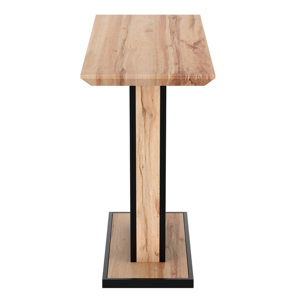 Worldwide Home Furnishings Forna-console Table - Stylish Natural Wood And Black Metal Design For Hallway Or Living Room Decor Natural,Black Engineered Wood,Metal 502-161nat