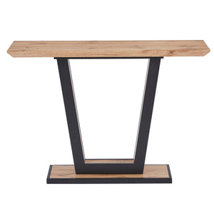 Worldwide Home Furnishings Forna-console Table - Stylish Natural Wood And Black Metal Design For Hallway Or Living Room Decor Natural,Black Engineered Wood,Metal 502-161nat