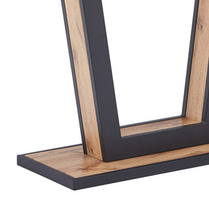 Worldwide Home Furnishings Forna-console Table - Stylish Natural Wood And Black Metal Design For Hallway Or Living Room Decor Natural,Black Engineered Wood,Metal 502-161nat