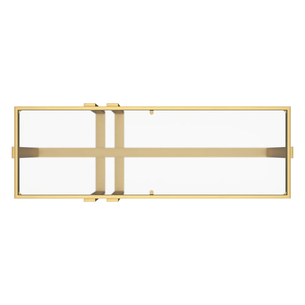 Worldwide Home Furnishings Paxton-console Table - Elegant Gold Finish With Clear Glass Top For Modern Living Room Décor Brushed Gold Metal,Glass 502-167gl