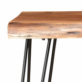 !nspire Nila Console/Desk Natural Natural/Black Solid Wood/Iron