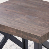 !nspire Langport Console Table Rustic Oak Rustic Oak/Black Mdf/Metal