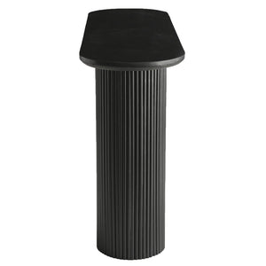 Worldwide Home Furnishings Jilsa-console Table - Exquisite Mango Wood & Beveled Marble Top For Elegant Home Décor Style Black,Black Solid Wood,Marble 502-551blk