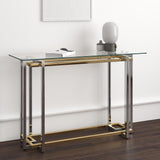 !nspire Florina Console Table Silver/Gold Silver/Gold Metal/Glass
