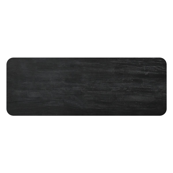 Worldwide Home Furnishings Sangra-console Table - Chic Solid Mango Wood Design With Reeded Legs For A Stylish Home Accent Black Solid Wood 502-751blk