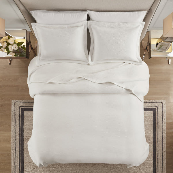 JLA Home Croscill Home - 3 Matelassé Coverlet Set — Stone-Washed 100% Cotton, Handcrafted in Portugal for Timeless Luxury and Comfort CHM13-0009