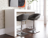 Faro Bar Table - High Gloss White 50257 Sunpan