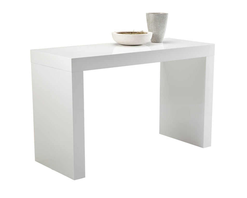 Faro Counter Table - High Gloss White 50258 Sunpan