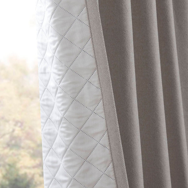 English Elm 2-pk 52x95 Total Blackout Curtain Panels Noise Reducing Embossed Bedroom Set Grey B035P496619