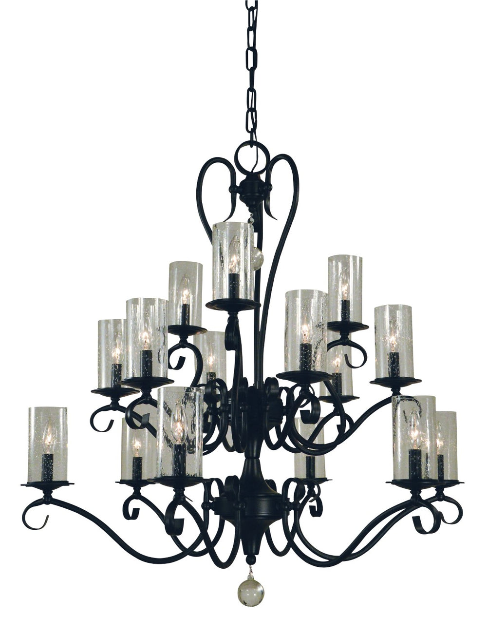Framburg 15-light Ilsa Dining Chandelier - Elegant Organic Design, Handmade In The Usa, Perfect For Any Space Matte Black Metal 5027 Mblack