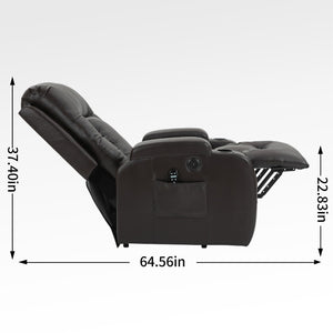 English Elm Infinite Power Lift Recliner with Massage Heating and Usb for Elderly Support W1803S00057