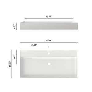 English Elm Stone Resin Vessel Basin Sink Sculptural Countertop Design for Modern Bathrooms T3785P355780