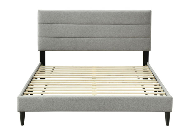 English Elm Queen Channel Bed In A Box With Usb Charging - Modern Upholstered Design For Ultimate Comfort! B2699P230427-GIGA