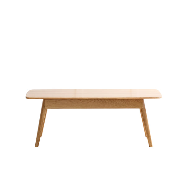 English Elm Center Table - Solid Oak Coffee & Study Desk With Storage Drawers, Easy Assembly & Durable Design W1283P290005