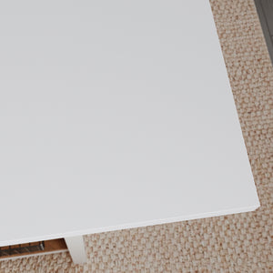 English Elm Work Table with Brown Melamine Top, 60x30x36in Sturdy Engineered Wood Workbench with Drawers & Shelves for Garage Studio B356P402743