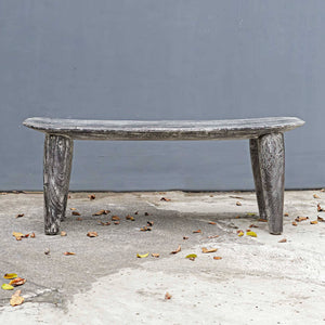 Uttermost Hand-carved Solid Suar Wood Bench Distressed Finish Artisan Entryway Seat