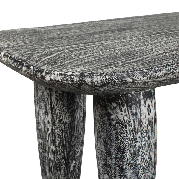 Uttermost Hand-carved Solid Suar Wood Bench Distressed Finish Artisan Entryway Seat