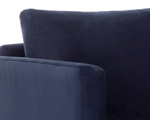 Sunpan GEORGIE Swivel Lounge Chair in Abbington Navy – Modern Comfort, Stylish Design for Any Space 110632