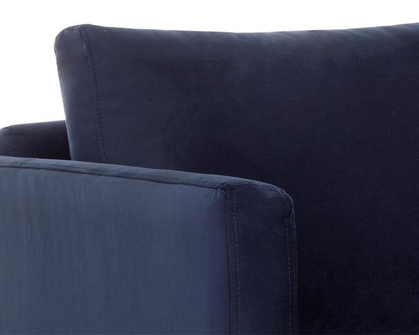 Sunpan GEORGIE Swivel Lounge Chair in Abbington Navy – Modern Comfort, Stylish Design for Any Space 110632