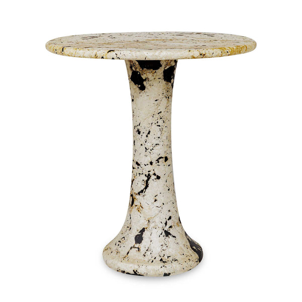 Uttermost Uttermost Cadas Handcrafted Limestone Pedestal Side Table for Patio or Living Room 50323
