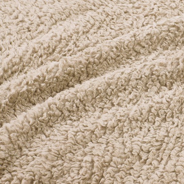 JLA Home Woolrich - Berber Woolrich Burlington plush berber blanket with velvet binding, OEKO-TEX softness for cozy nights Tan WR51-2214