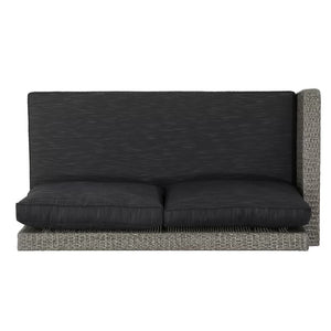 English Elm Christopher Knight Home® - Tahiti Outdoor Sofa Set - Stylish Black Weather-Resistant Seating With Cushions For Patios & Decks 60125.00MBK