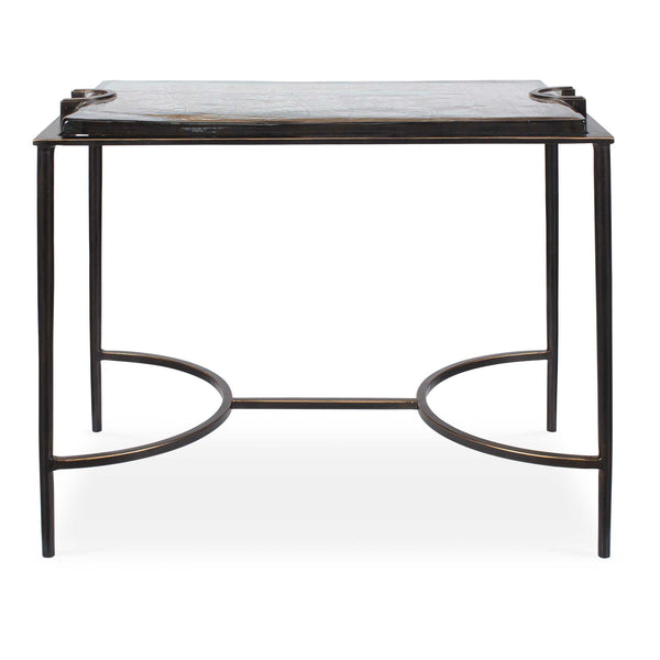 Uttermost Uttermost Eisen Cast Glass and Bronze Iron Sculptural Accent Table for Living Rooms 50352
