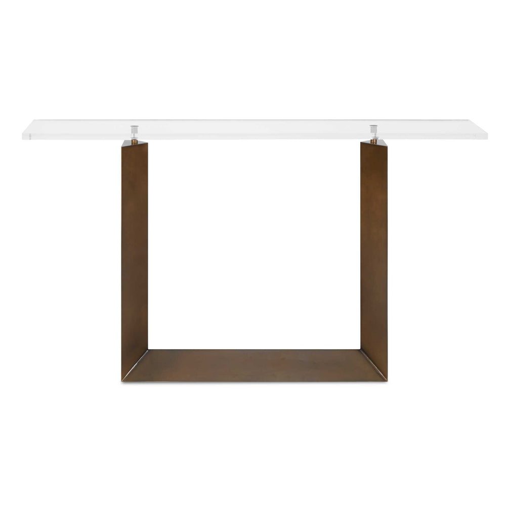 Uttermost Uttermost Mcelroy Iron and Acrylic Console Table with Bronze Finish for Entryways 50358