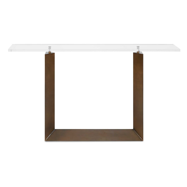 Uttermost Uttermost Mcelroy Iron and Acrylic Console Table with Bronze Finish for Entryways 50358