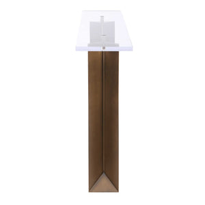 Uttermost Mcelroy Iron and Acrylic Console Table with Bronze Finish for Entryways