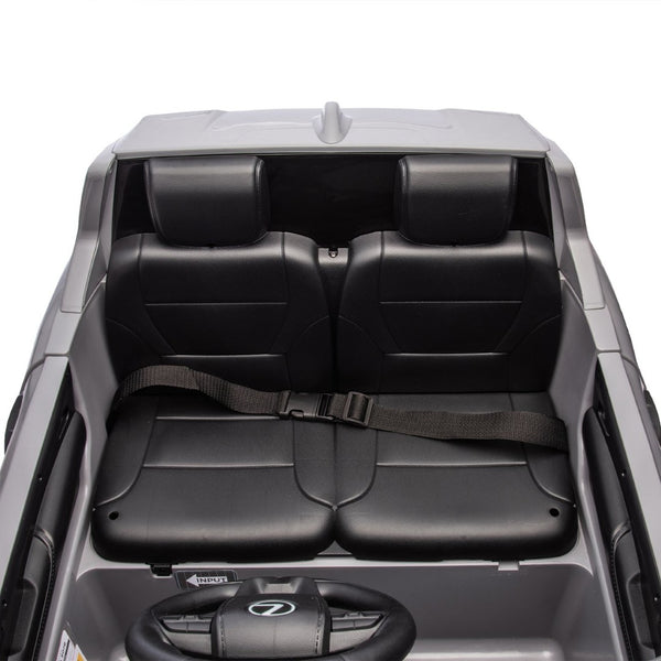 English Elm Licensed Lexus Lx600 24v Two Seater Kids Ride on Suv with Remote and Suspension Gray W1578P339058