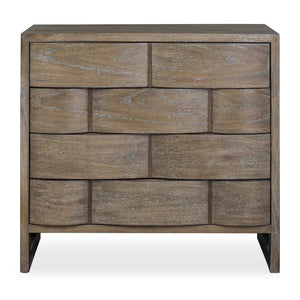 Uttermost Uttermost Lydon Mahogany Wood Four Drawer Chest with Antiqued Brass Bedroom Storage 50364