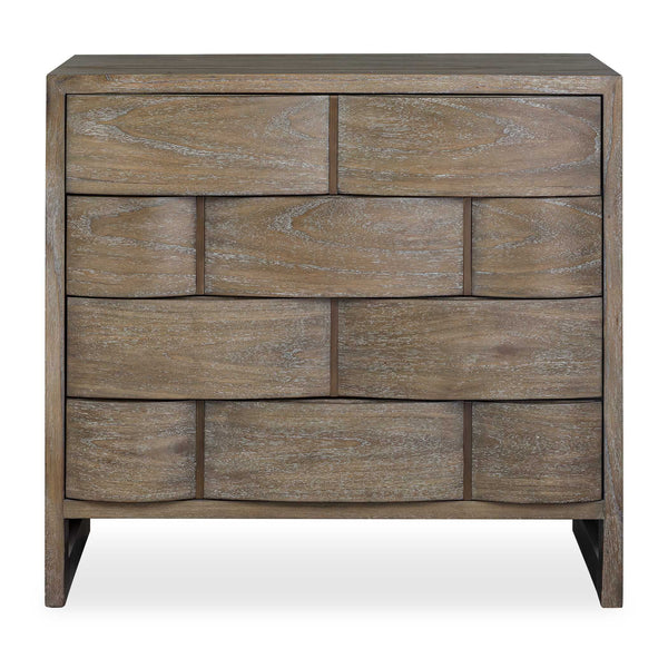 Uttermost Uttermost Lydon Mahogany Wood Four Drawer Chest with Antiqued Brass Bedroom Storage 50364