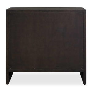 Uttermost Lydon Mahogany Wood Four Drawer Chest with Antiqued Brass Bedroom Storage