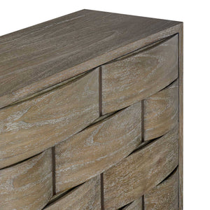 Uttermost Lydon Mahogany Wood Four Drawer Chest with Antiqued Brass Bedroom Storage
