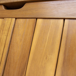 English Elm Christopher Knight Home® - Portside Teak 100-Gallon Acacia Wood Deck Box with Louvered Panels, Weather-Resistant Storage Bench N775P175344T