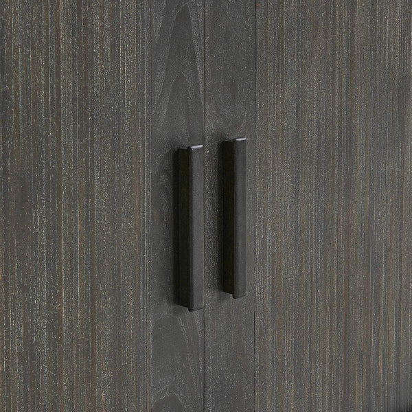 Uttermost Drury Acacia Wood Sliding Door Cabinet with Ceruse Finish for Living Rooms