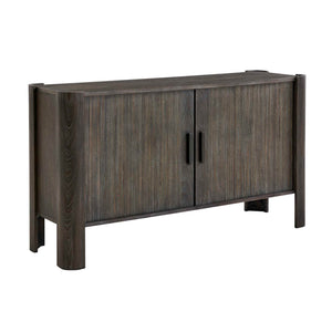 Uttermost Drury Acacia Wood Sliding Door Cabinet with Ceruse Finish for Living Rooms