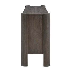 Uttermost Drury Acacia Wood Sliding Door Cabinet with Ceruse Finish for Living Rooms