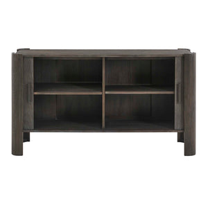 Uttermost Drury Acacia Wood Sliding Door Cabinet with Ceruse Finish for Living Rooms