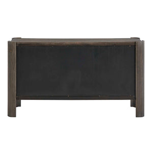 Uttermost Drury Acacia Wood Sliding Door Cabinet with Ceruse Finish for Living Rooms