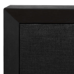 Uttermost Williams Grasscloth Four Door Storage Cabinet with Iron Pulls for Living Rooms