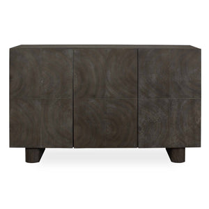 Uttermost Uttermost Phineas Walnut Oak Accent Cabinet with Circular Wood Ring Veneer Pattern 50381
