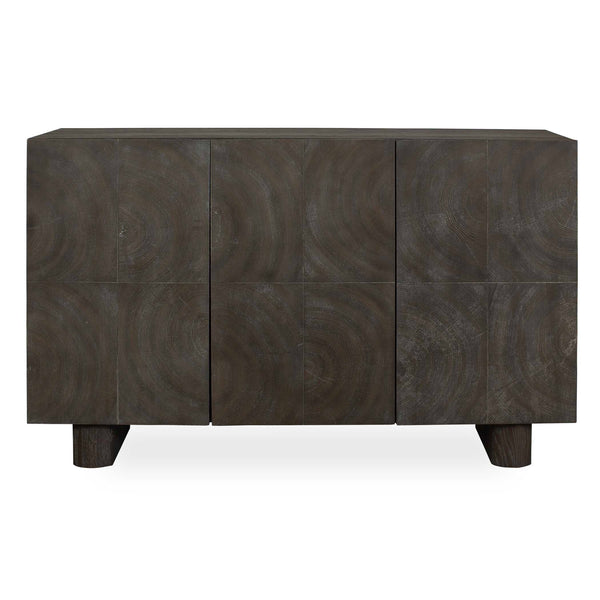 Uttermost Uttermost Phineas Walnut Oak Accent Cabinet with Circular Wood Ring Veneer Pattern 50381
