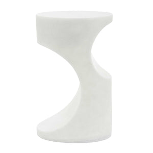 Uttermost Uttermost Stevie Stone Composite Sculptural Side Table for Modern Indoor Outdoor Spaces 50383