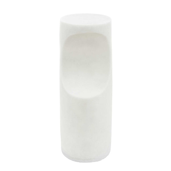 Uttermost Stevie Stone Composite Sculptural Side Table for Modern Indoor Outdoor Spaces