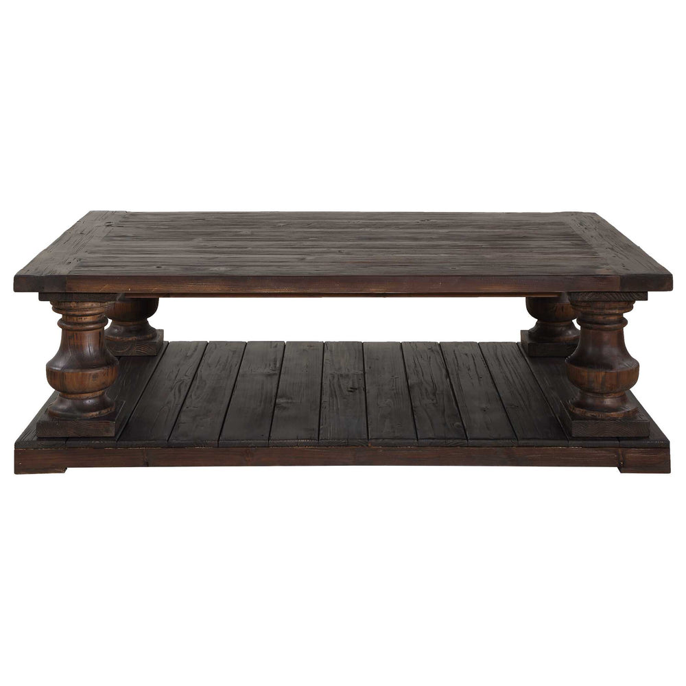 Uttermost Uttermost Stratford Salvaged Fir Wood Coffee Table with Hand-turned Baluster Detail 50384