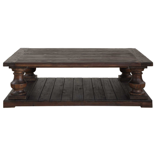 Uttermost Uttermost Stratford Salvaged Fir Wood Coffee Table with Hand-turned Baluster Detail 50384